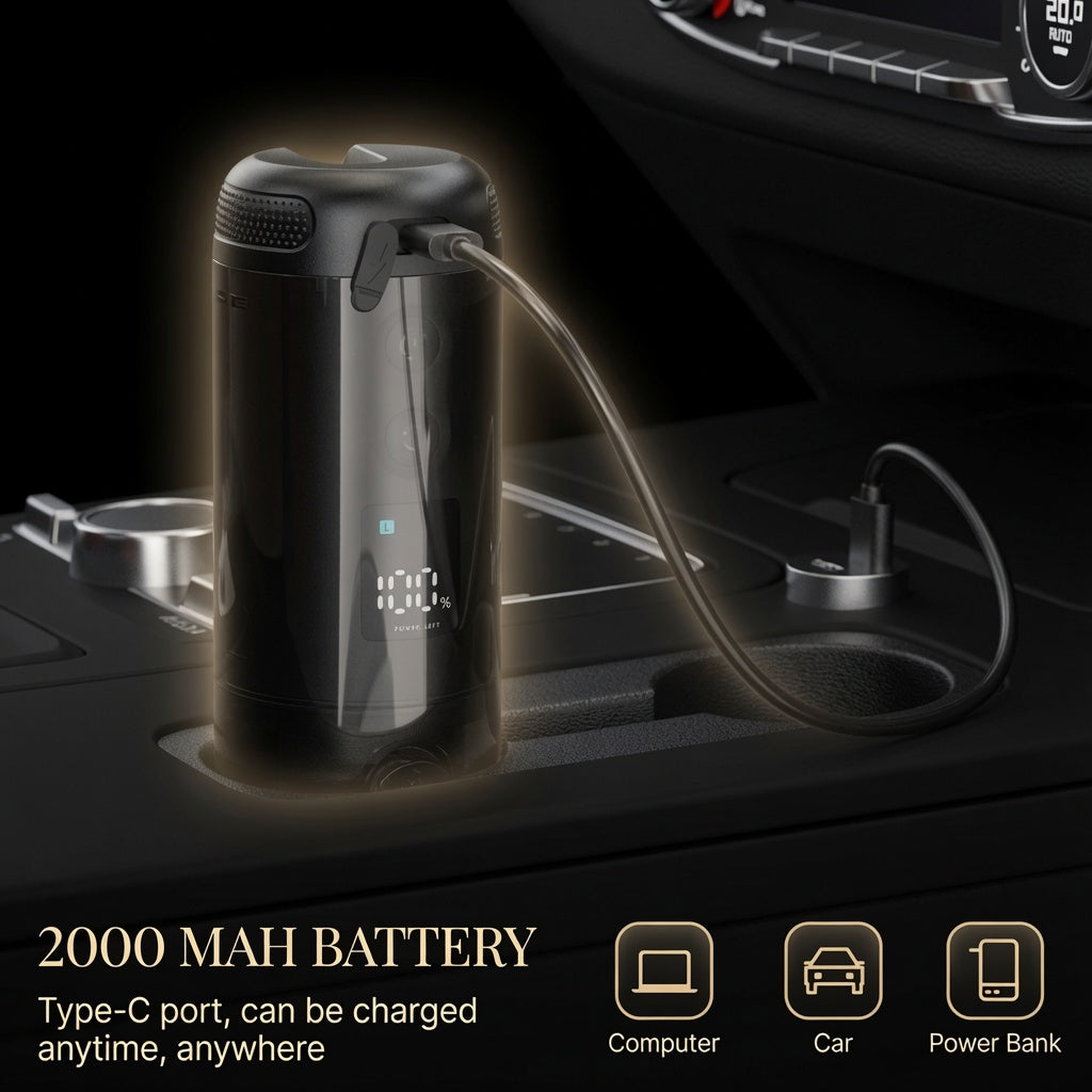 Handheld Electric Smart Bidet – Portable Travel Bidet with 5 Spray Modes, IP67 Waterproof & Swappable Nozzles for Baby, Postpartum & Daily Care