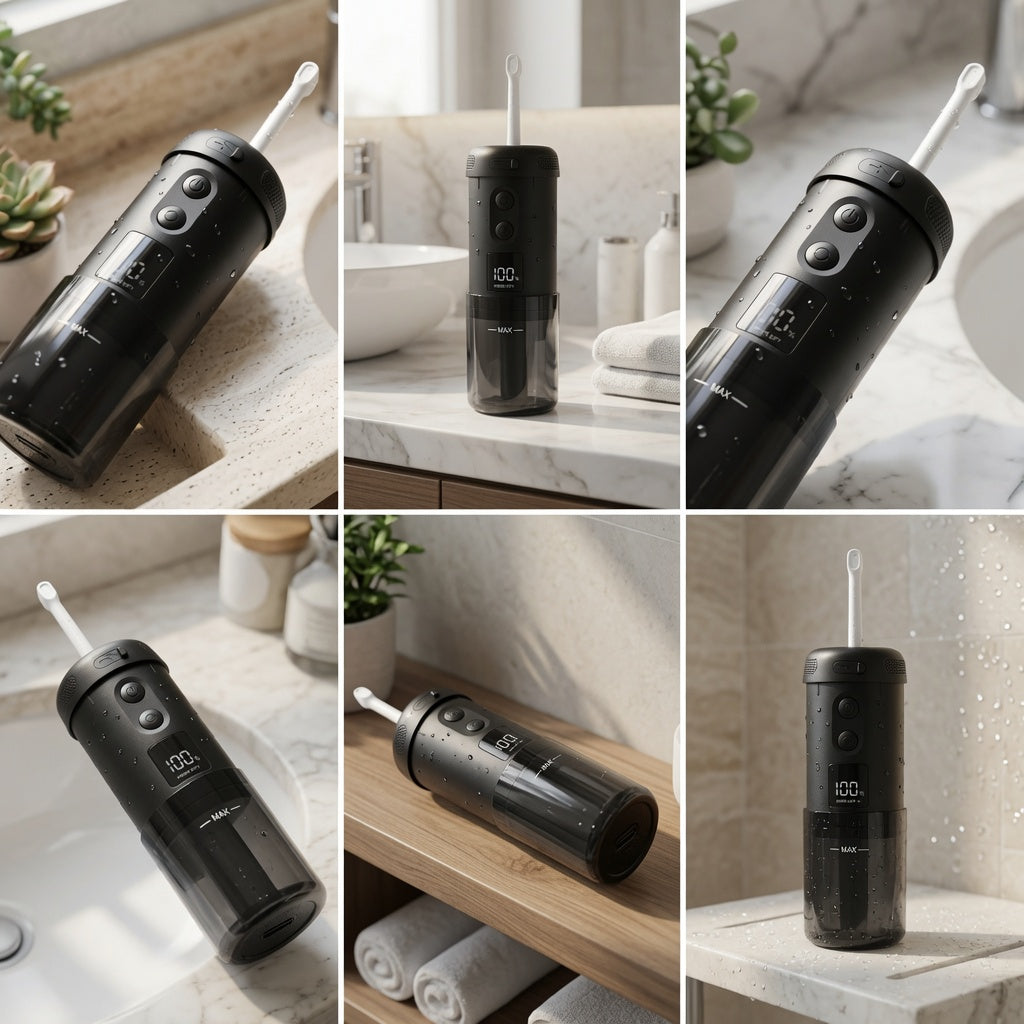Handheld Electric Smart Bidet – Portable Travel Bidet with 5 Spray Modes, IP67 Waterproof & Swappable Nozzles for Baby, Postpartum & Daily Care